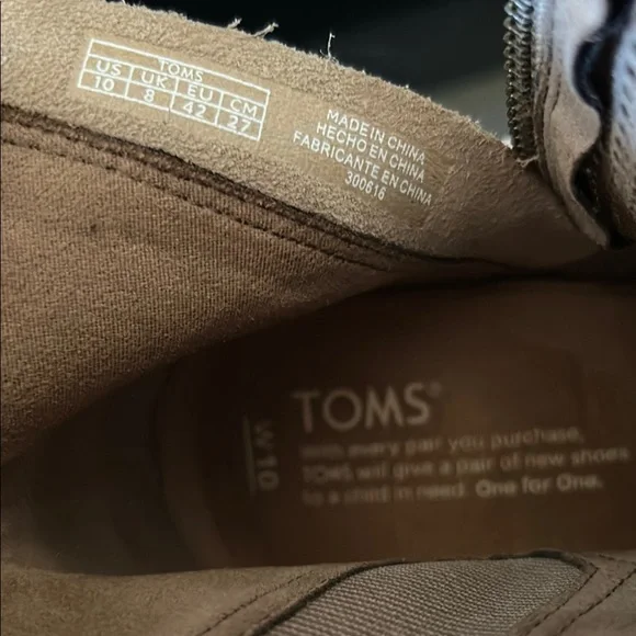 Women's Tom’s Tan Ankle Boots - Picture 6 of 6